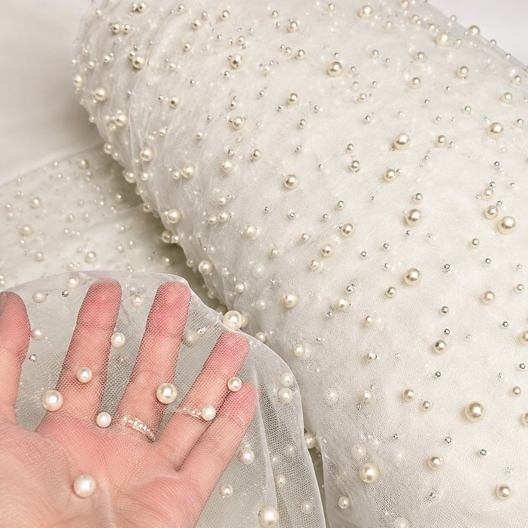 Tul de perlas variado vestidos de novia velos